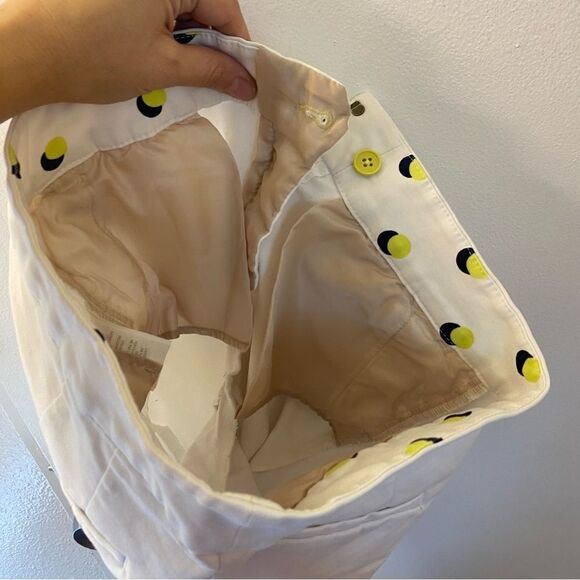 Boden White Chino coastal dress pants trouser slacks cropped mid rise 4R - Picture 5 of 13